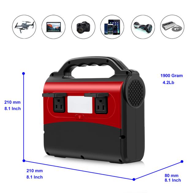 54000mAh 200Wh Lithium Battery 150W Portable