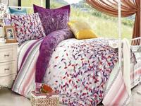 2012 New arrival/ Free shipping/Beddings 4 sets/100% cotton twill reactive dye / violet Lover