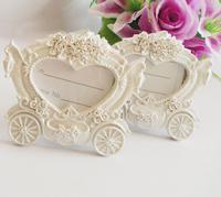 Fashion white Lovely Heart Carriage shape Place Card Holders,wedding gifts/banquet table dec