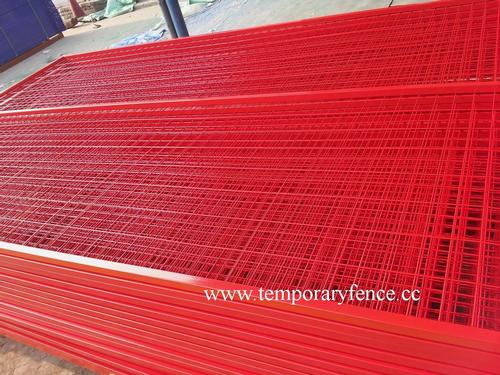 Temporary fence, powder coated paint  fence