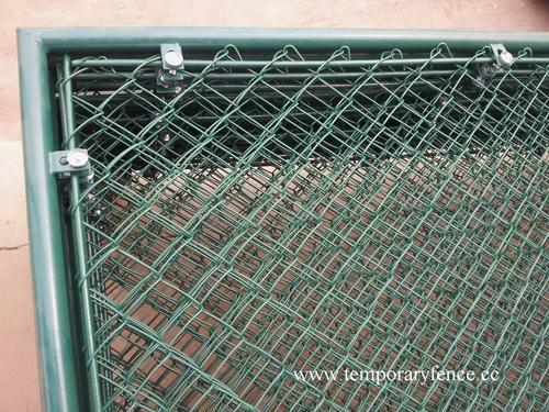 Chain link fence, temporary fence