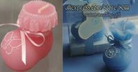Baby Shoes Candle for wedding party gifts;