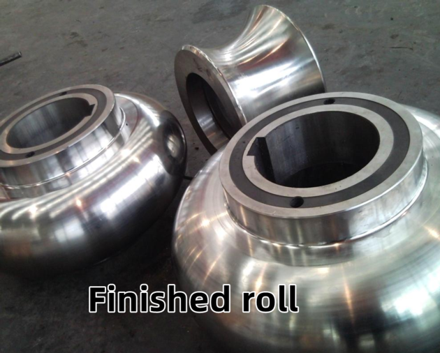 Shaped pipe rolls