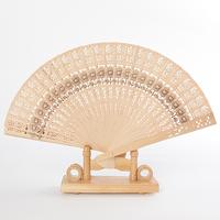 2012 hote sale pretty Chinese style woodensunflower fan Asian beach weeding gifts, home decoration