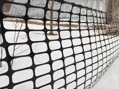 Black Barrier Safety Fencing A Man