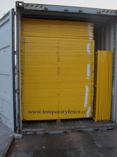 Temporary Fence, powder coated paint temp fence