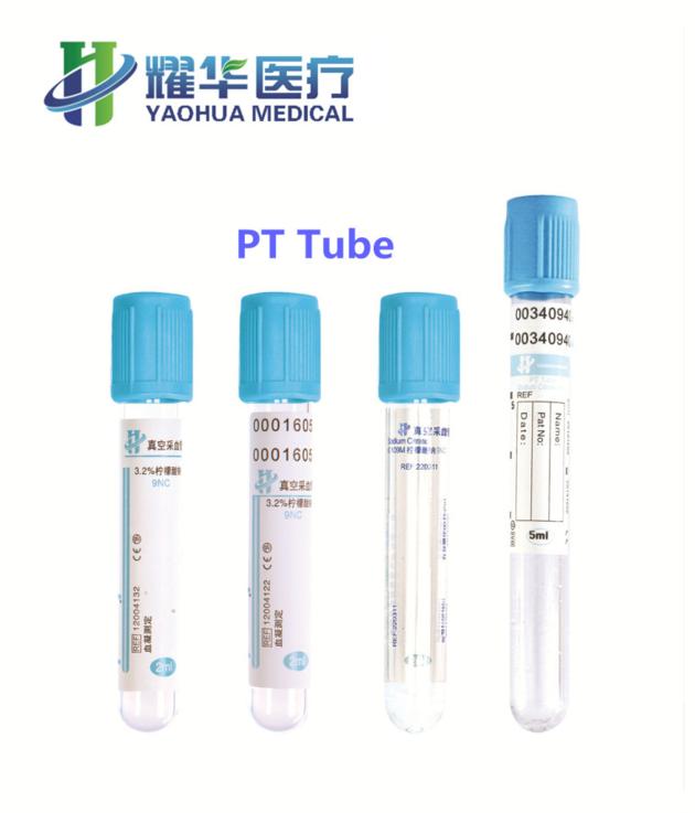 PT blood collection tube with 3.2% sodium citrate