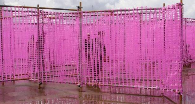 Pink Barrier Fence Gives You A