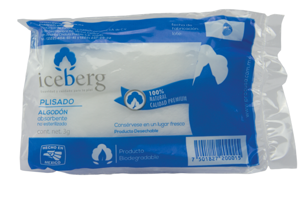 Pleated Absorvent Cotton 3gr