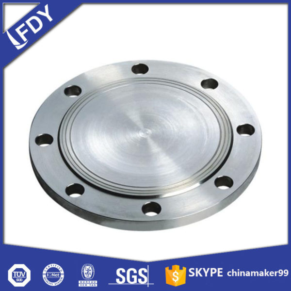 Stainless steel blind flange