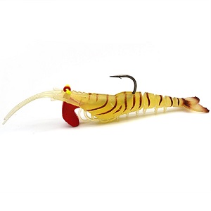 120mm Customized High Quality TPR Material Fishing Lure Prawn Soft Shrimp