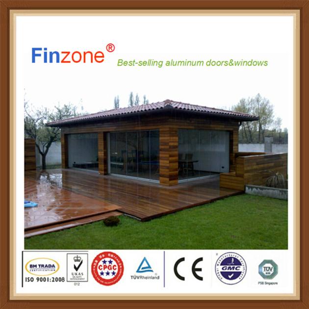 	Customized useful aluminum balcony glass curtain window