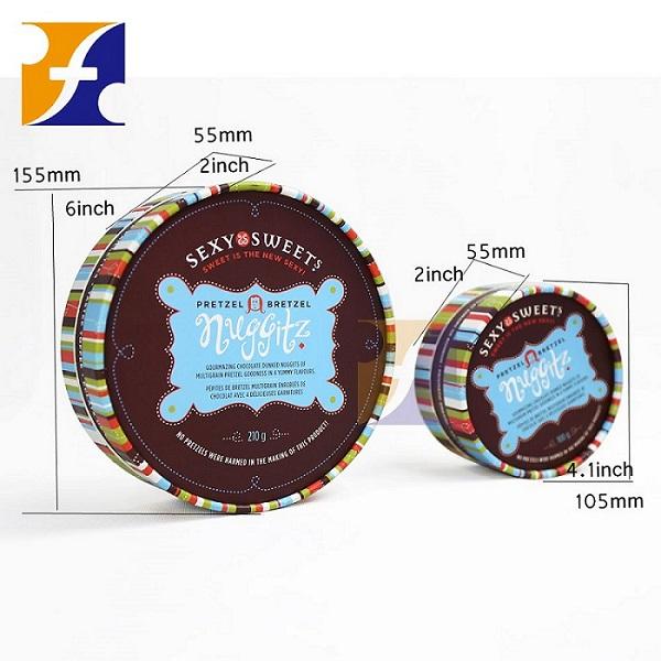 Round Chocolate Box / Luxury paper cardboard tube gift packaging flowers ribbons packaging round hat