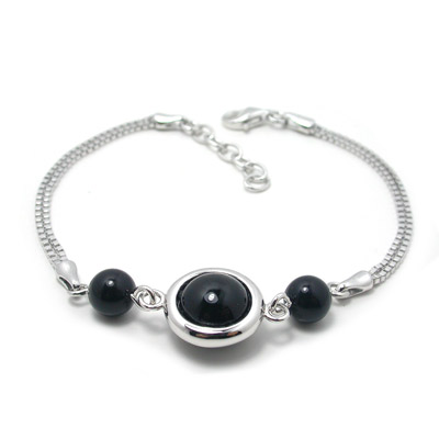 sterling silver  with carnelian  bracelet