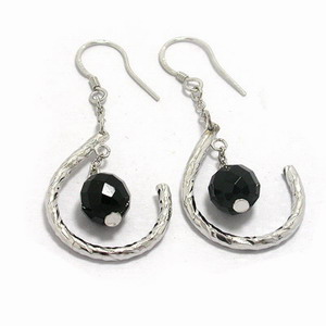 Sterling Silver with Crystal Earring