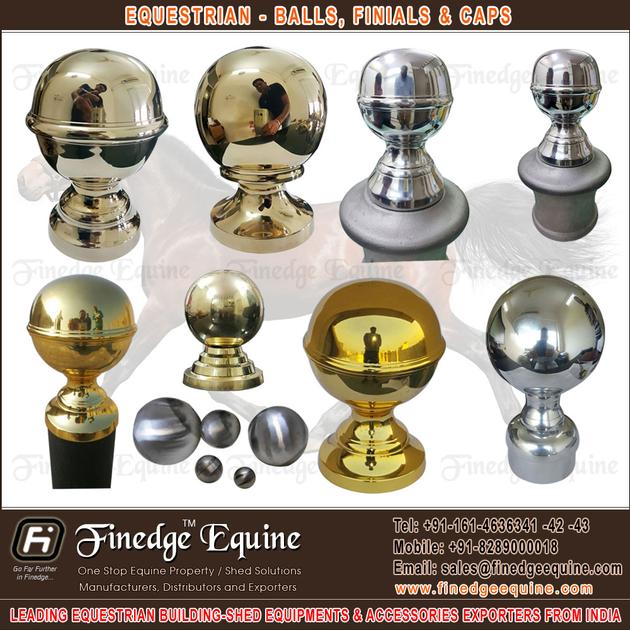 Equestrian Brass Balls Amp Caps