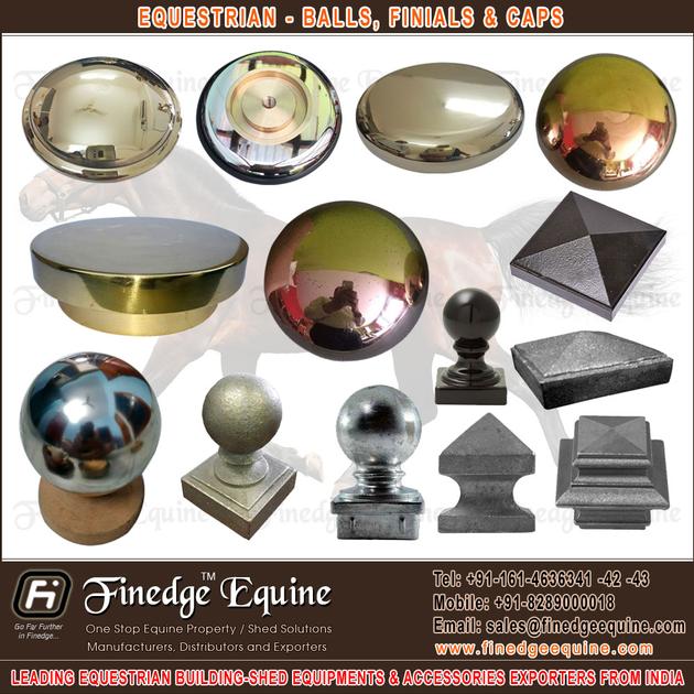 Equestrian Brass Balls Amp Caps