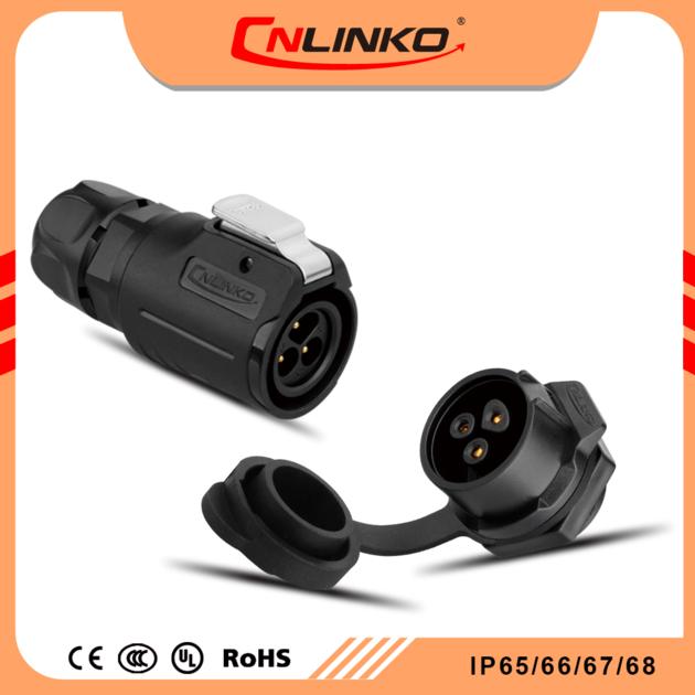 Cnlinko panel mounted welding cable plastic signal connector for led strip light Control