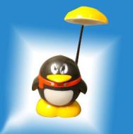 USB/battery table lamp with the lovely shape of Penguin