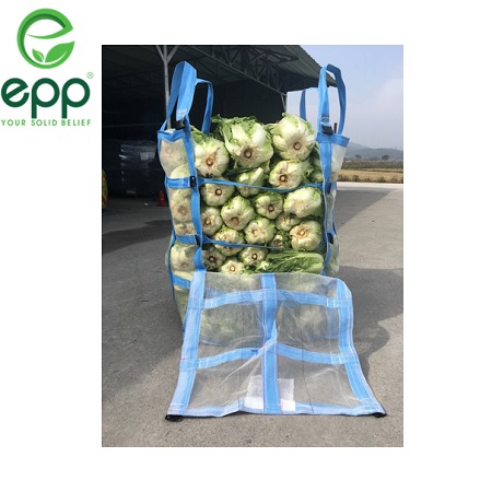 FIBC VIETNAM industrial plastic mesh bags for potato onion carrot ventilated mesh jumbo bag 1 ton