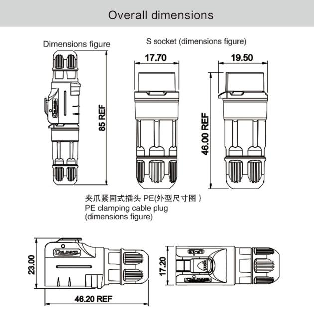 Cnlinko Circular Auto Male Female Wiring