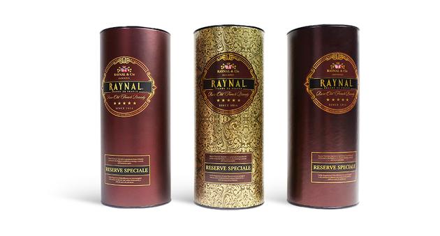 High-grade paper round tube with iron bottom and cover for wine package