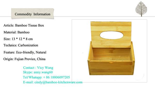 Selling Bamboo Tissue Box