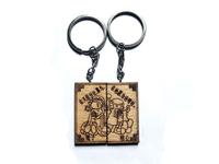 wood keychain