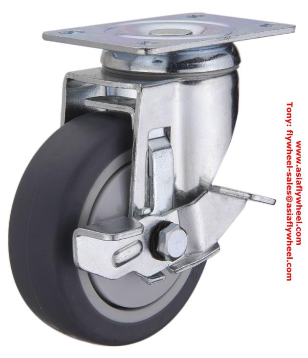 Medium Duty Thermoplastic Rubber Caster Wheel
