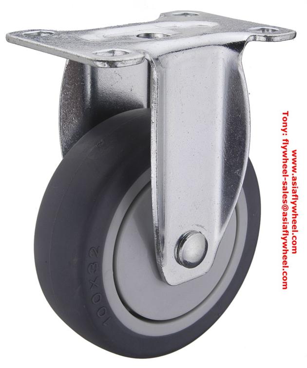 Medium Duty Thermoplastic Rubber Caster Wheel