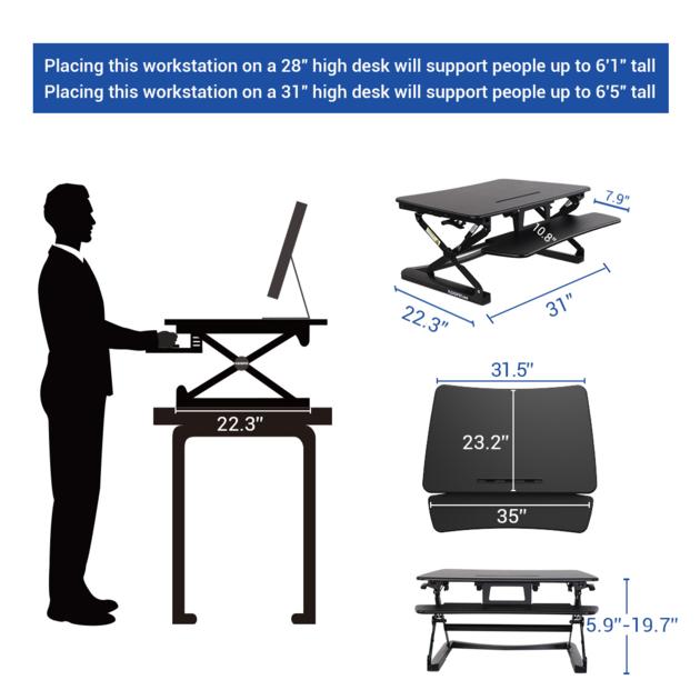 Flexispot Classic Series Standing Desk Converters