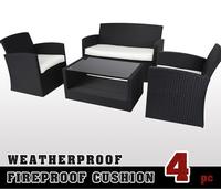 Deluxe Outdoor Rattan Garden Patio Weave Furniture Sofa Set Conservatory Wicker