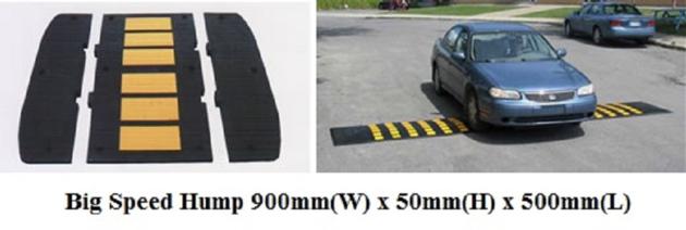 Big Rubberised Speed Hump