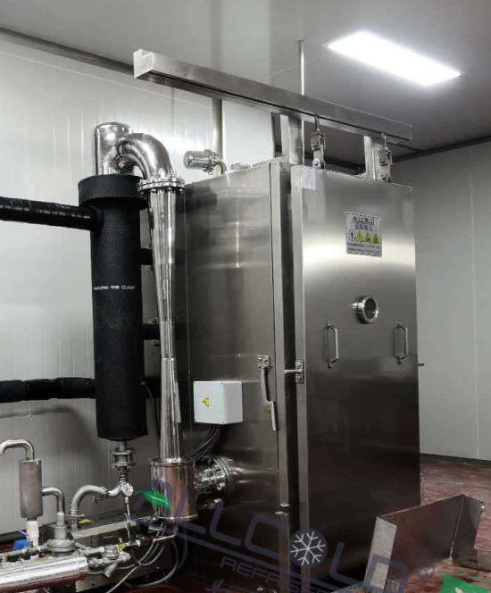 Vacuum cooler for bakery/cooked food