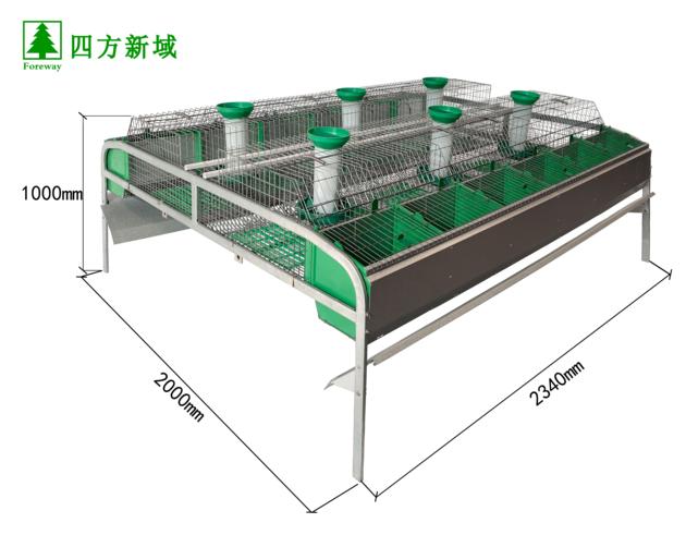 Galvanized Welded Single-layer Rabbit Farming Cage for Sale