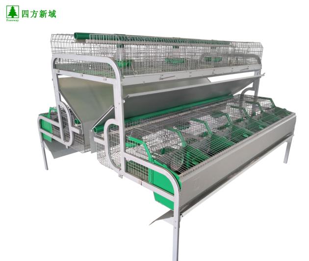 High Reproduction Rabbit Cage Automatic Feeding Rabbit Cages