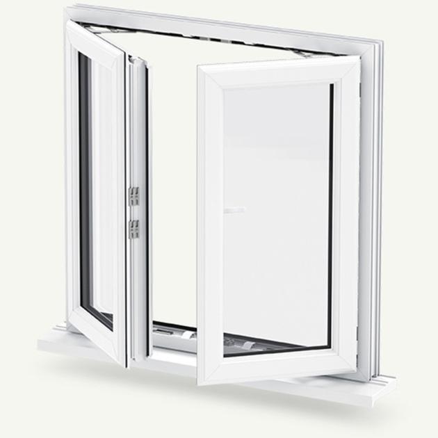 China Factory Double Casement Arch White