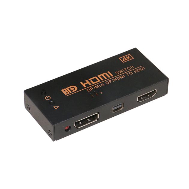 HDMI 1.4 Switcher 3 Input 1 Output DP/mini DP/HDMI to HDMI 4K x 2K Video Converter Box For PS3/XBOX 