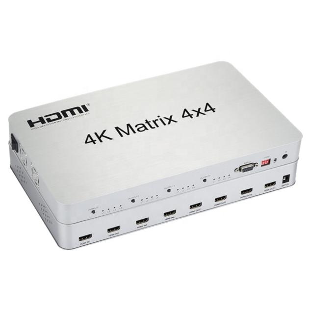 4K HDMI Matrix 4x4 HDMI switcher 4 input 4 output 3D 1080P RS232