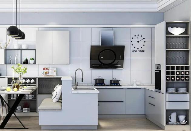FX005 Quartz Stone Countertop Stainless steel kitchen cabinet