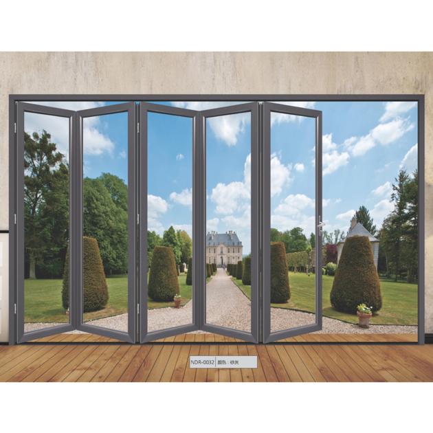 new china factory modern design Aluminum Alloy frame large double Interior Glass New Design Door fit