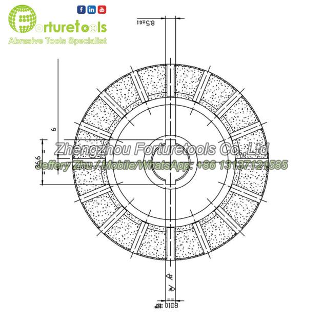 Electroplated Diamond Grinding Wheel For Brake