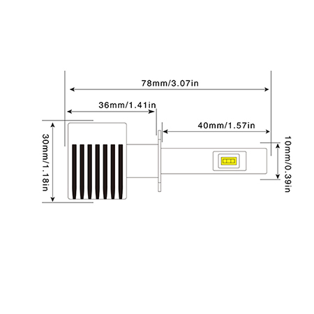 Taida Car LED Headlight Bulb Lamp
