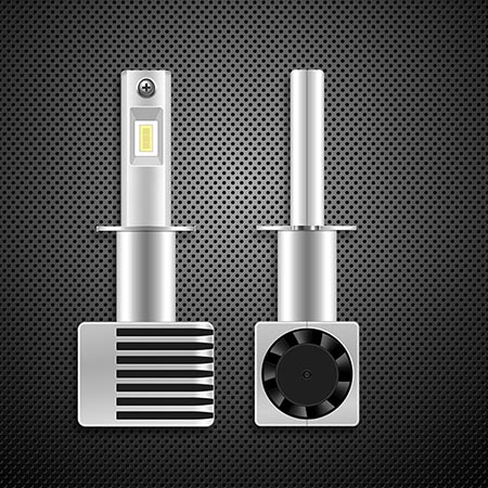taida Auto Headlight Bulb H11 Super Bright H3  Led Headlight Fanless 60w 6000lm 