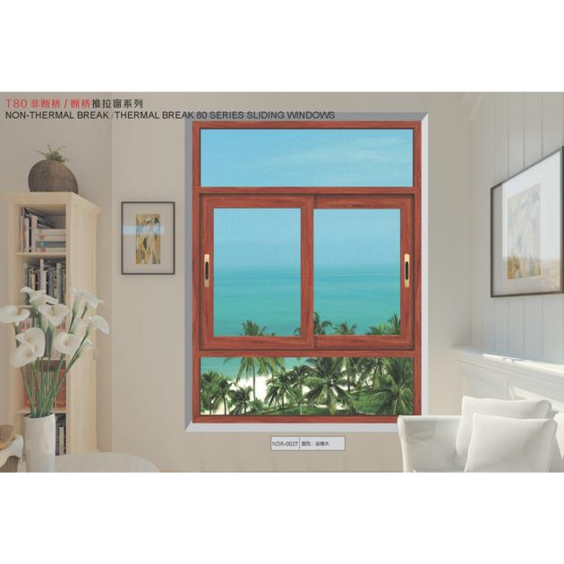 Hot Sale high quality aluminium window frame design Aluminum Frame double glazed Sliding Glass slidi