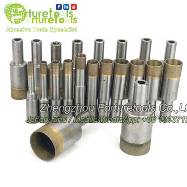 Sintered diamond hole saw steel body drill bit for marble ceramic granite Length 50mm Diameter 5~23m