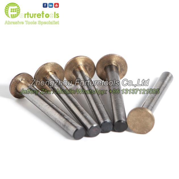 T shape sintered diamond mounted point for glass ceramic stone grinding carving