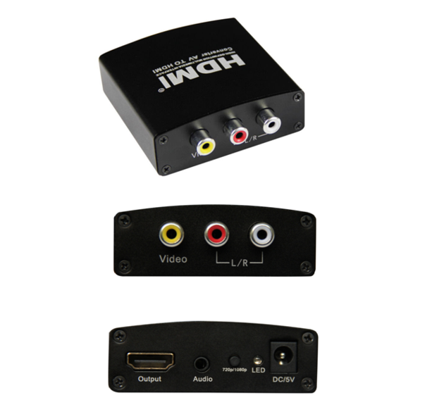 AV to HDMI+Audio Converter 720p/1080p