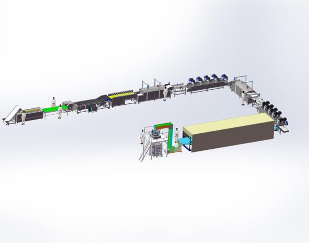 Fully Automatic French Fries Production Line