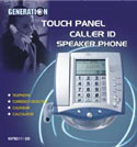 Touch panel caller ID speaker phone